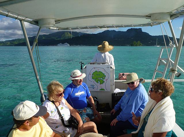 Back to Uturoa and the ship after a busy day!