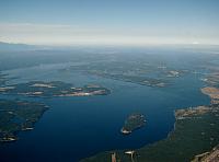 Puget Sound, Tacoma Narrows Bridge, & Mt. Baker