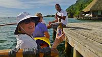 Enjoying the Hinano