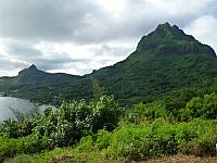 Bora Bora's rugged topography
