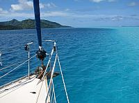 Note the striking color difference between deep and shallow water!
